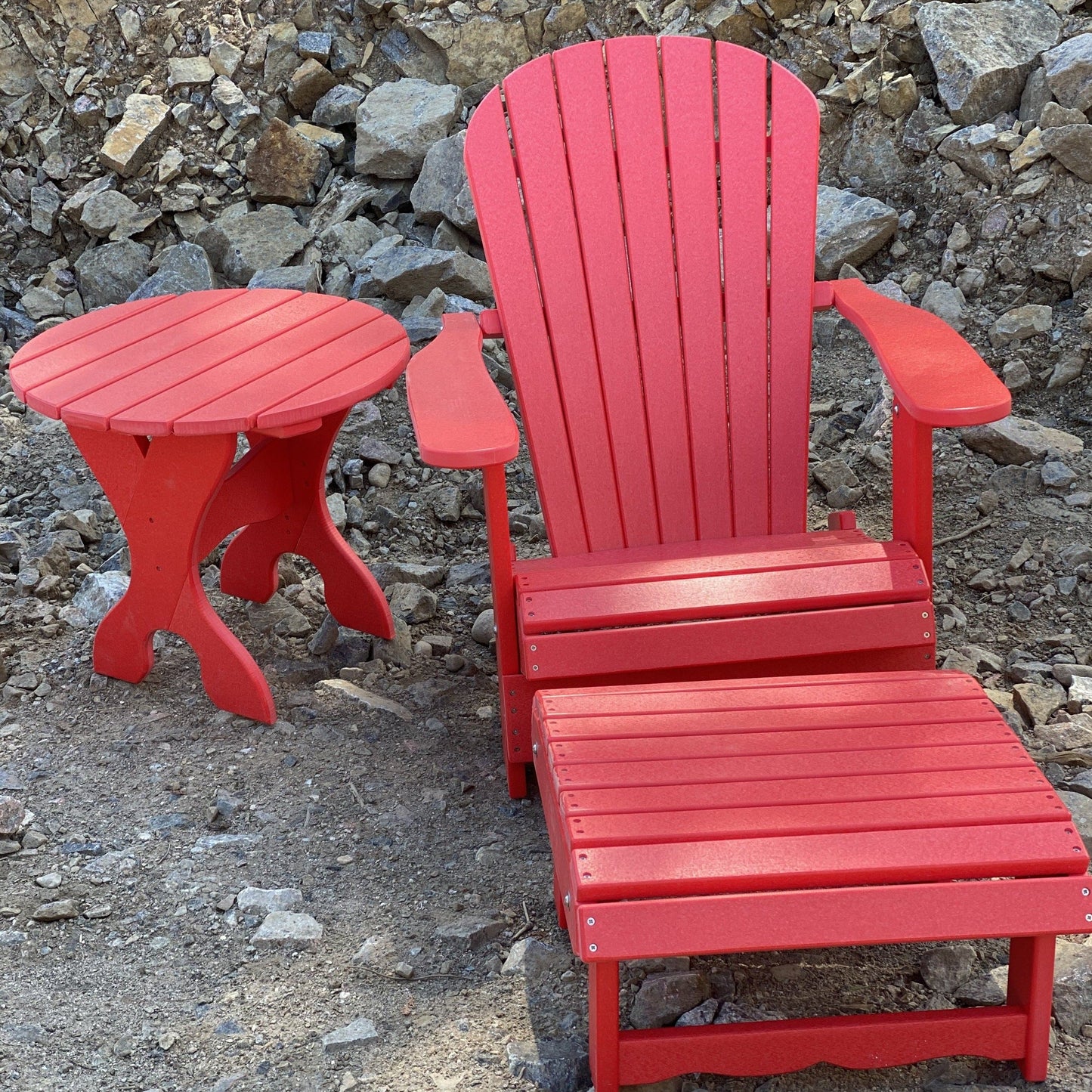 Poly-Luxe Recycled Plastic Royal Single Patio Set