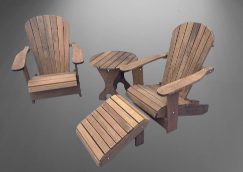 adirondack chair patio set