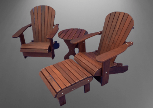 adirondack chair patio set