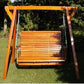 Wooden Lovers Porch Swing with Frame