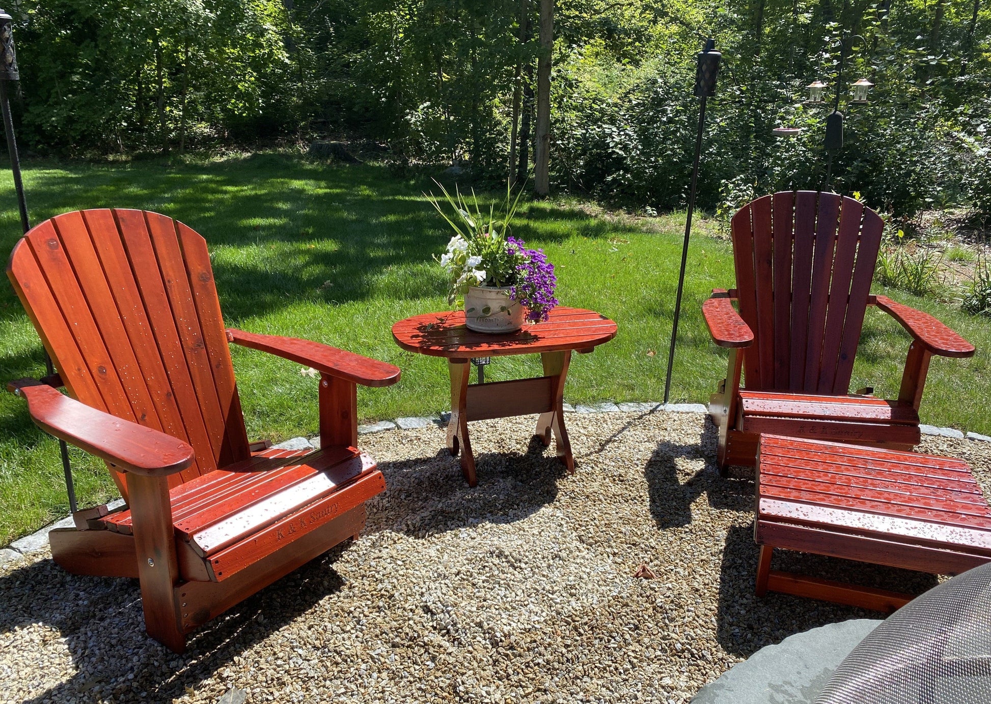 adirondack chair patio set