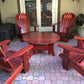 adirondack chairs and coffee table